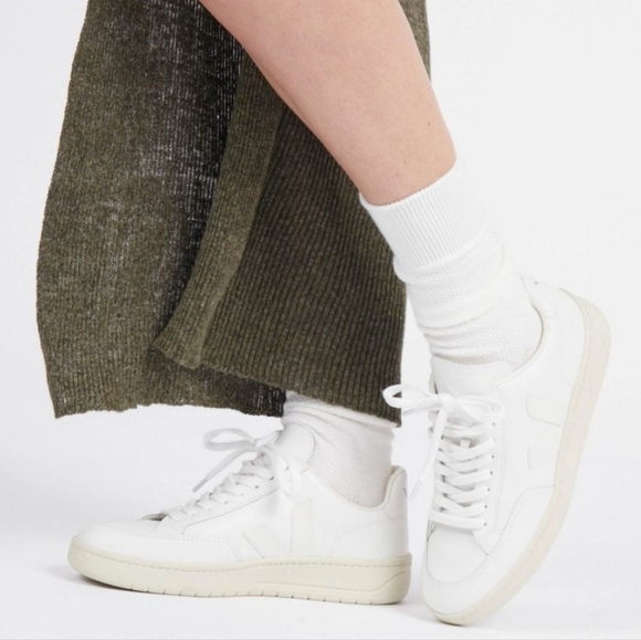 Veja V-12 LEATHER WHITE Size 10 EU 41 - Picture 13 of 16